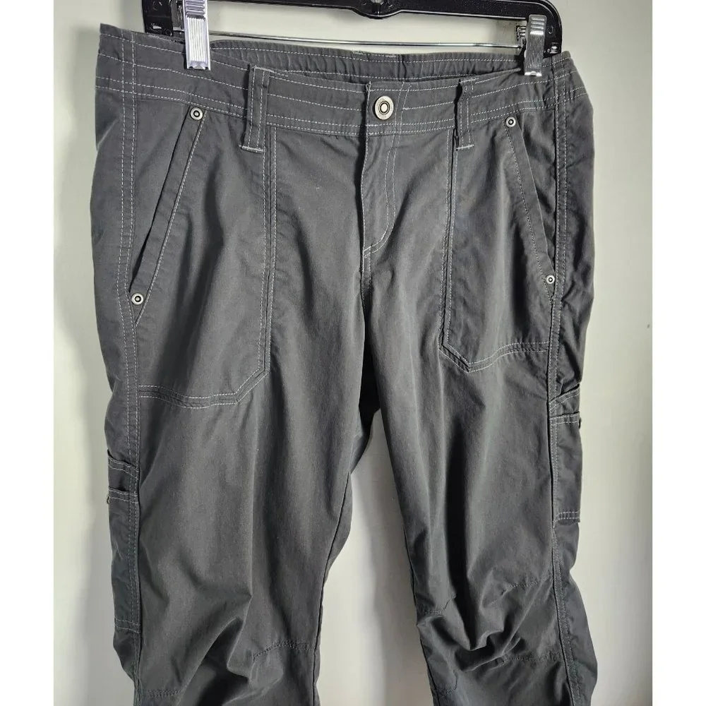 Kuhl Women's Sz. 8 Capri Utility Hiking Pants In Grey - Picture 3 of 6